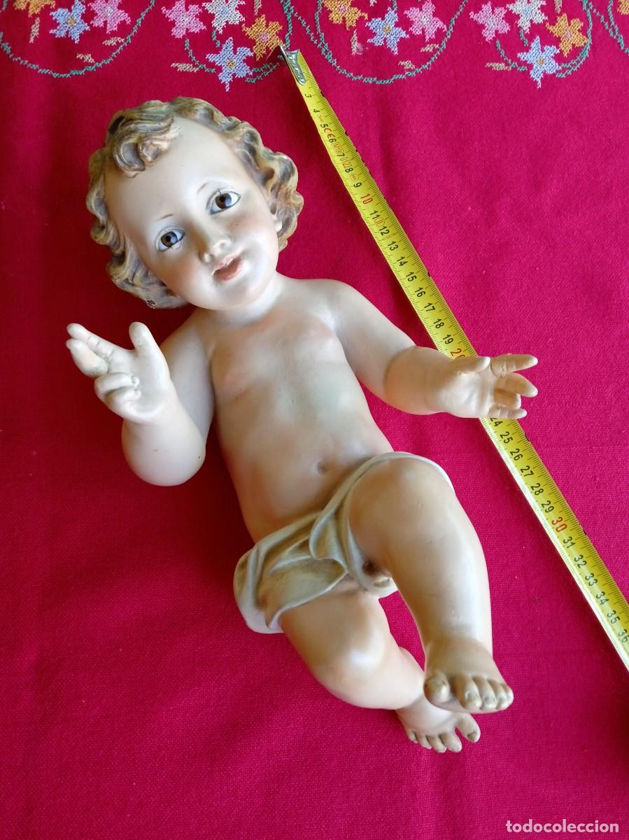 Arte: Figura antigua religiosa Ni&ntilde;o Jes&uacute;s de Olot