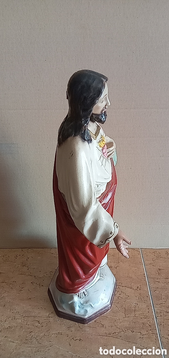 Arte: 51cm.SAGRADO CORAZ&Oacute;N DE JES&Uacute;S - Foto 6