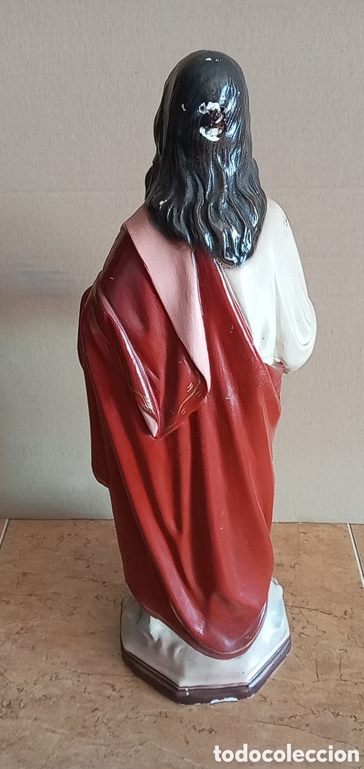 Arte: 51cm.SAGRADO CORAZ&Oacute;N DE JES&Uacute;S - Foto 7