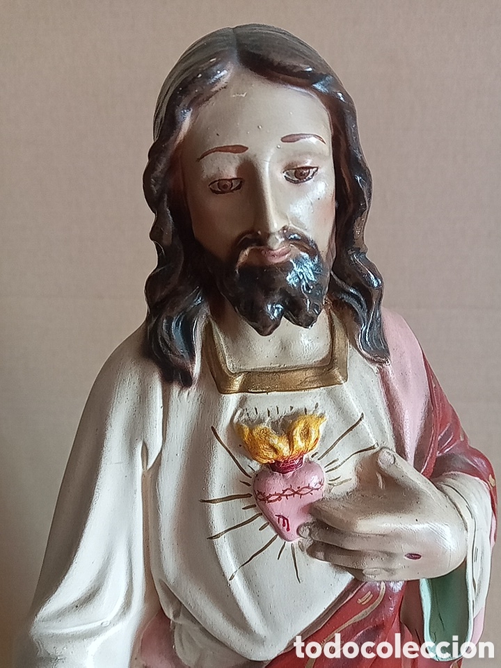 Arte: 51cm.SAGRADO CORAZ&Oacute;N DE JES&Uacute;S