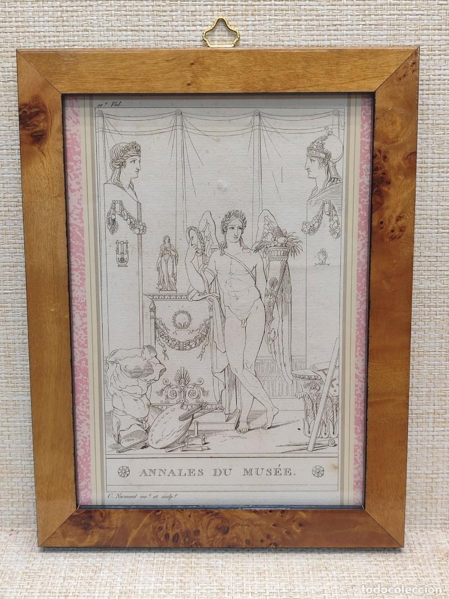 Arte: Portada Volumen X. de Normand. Annales du musee s. XIX. Plancha