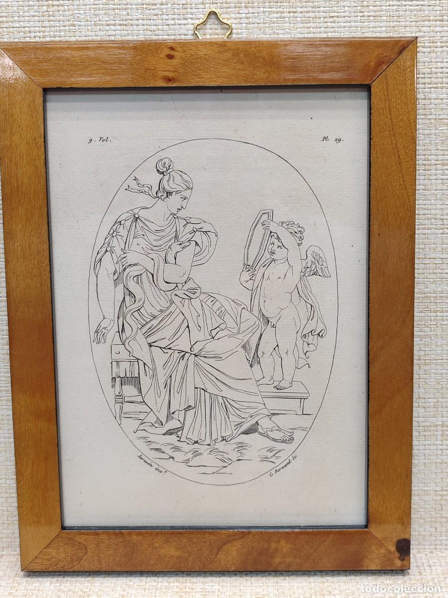Arte: La Prudencia, de Sarazin . Annales du musee s. XIX. Plancha 29. cuadro