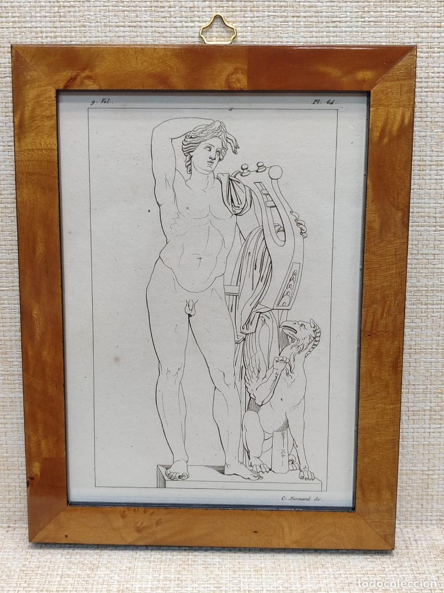 Arte: Apolo. Normand. Annales du musee s. XIX. Plancha 64. cuadro