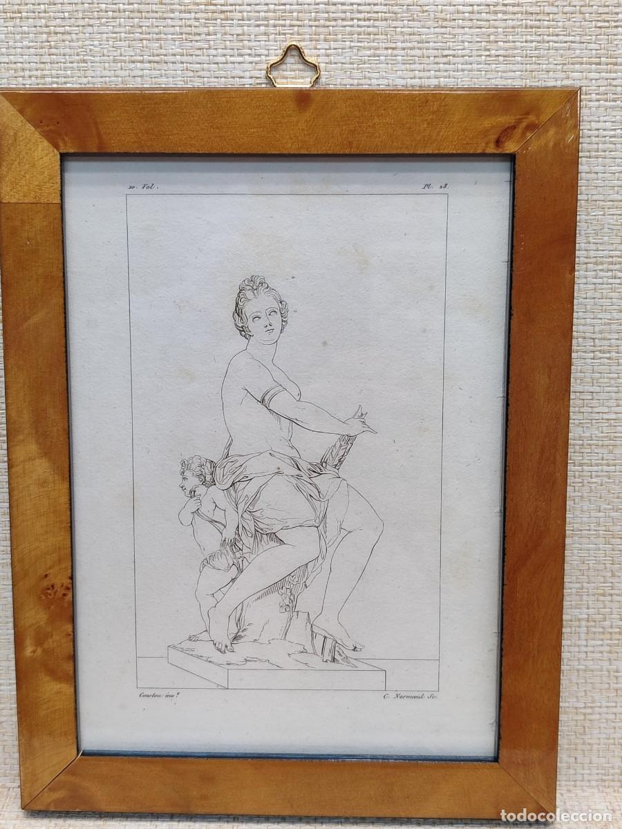 Arte: Venus. de N. Coustou. Annales du musee s. XIX. Plancha 28. cuadro