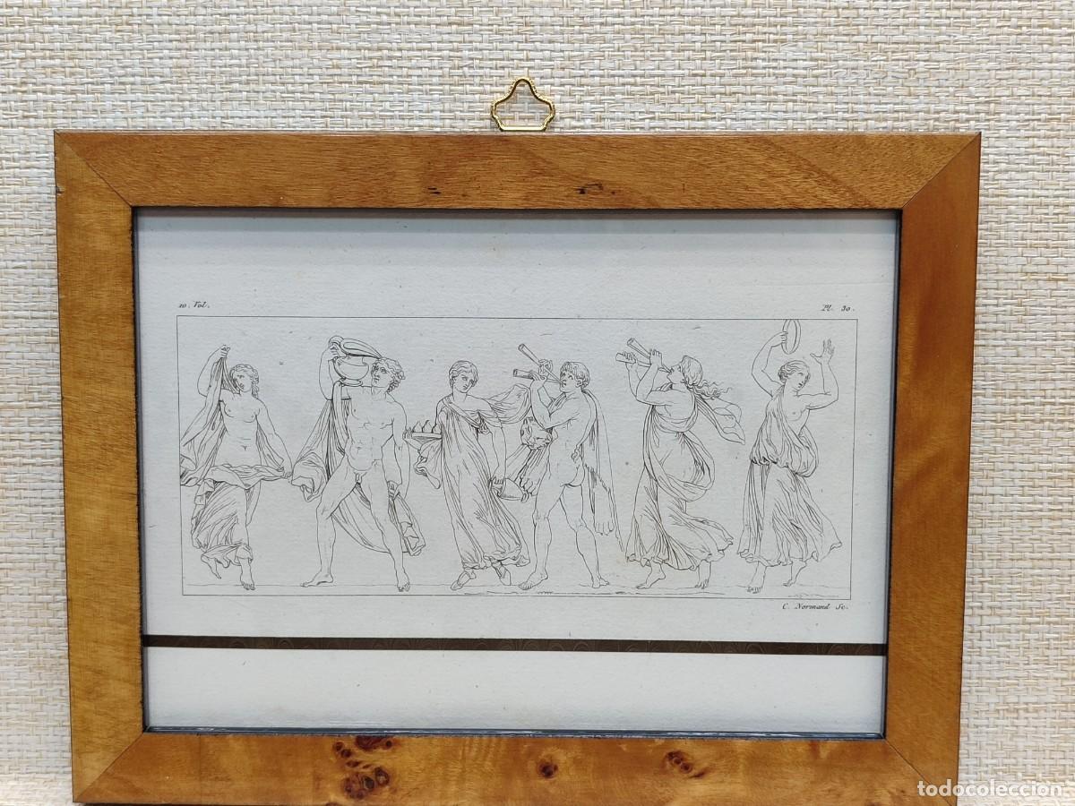 Arte: Danza baquica. de Normand. Annales du musee s. XIX. Plancha 30. cuadro