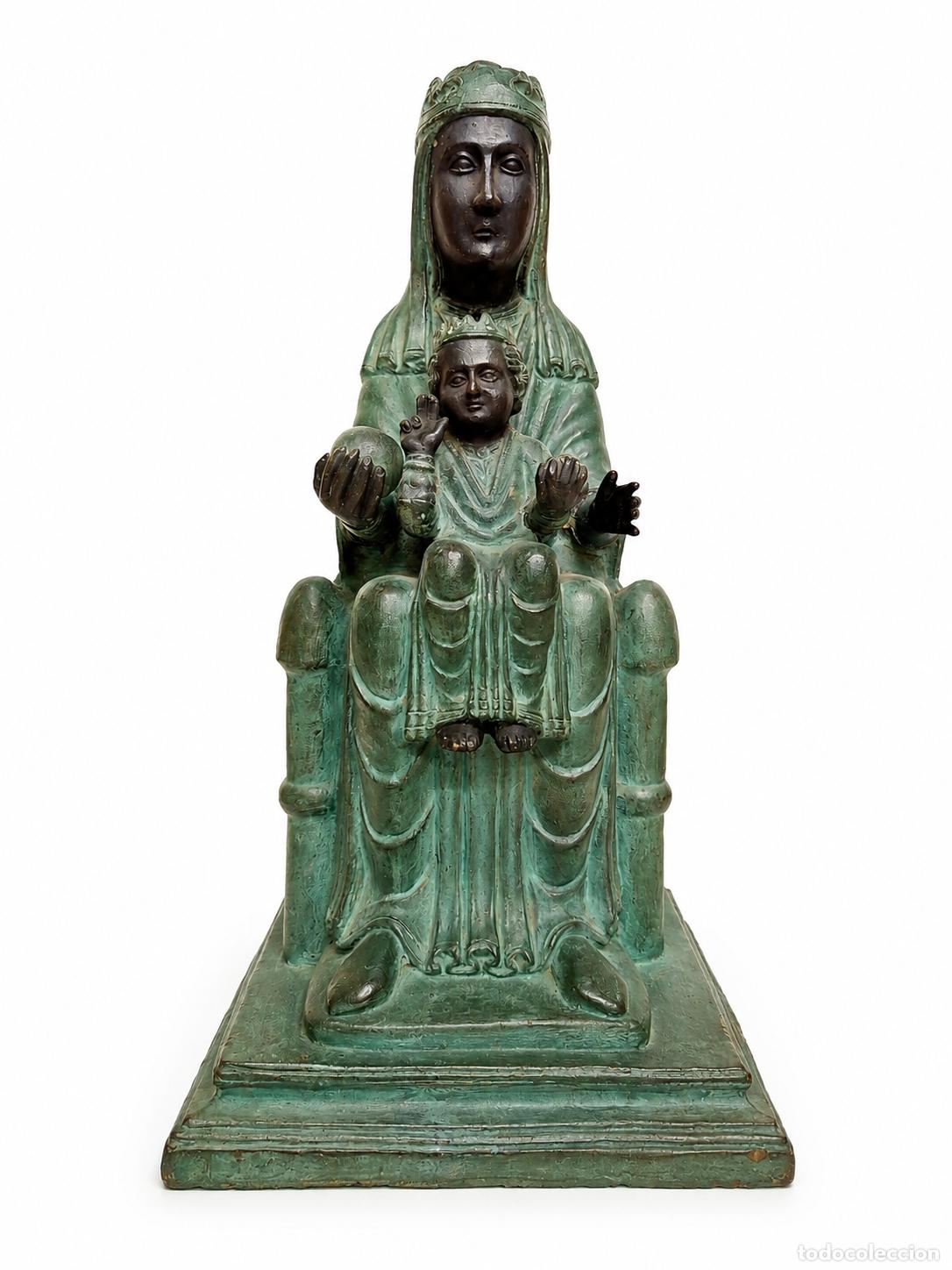 Arte: Virgen de Montserrat, La Moreneta Patrona de Catalunya - Cer&aacute;micas Marc&oacute; - Cer&aacute;mica Negra de Quart