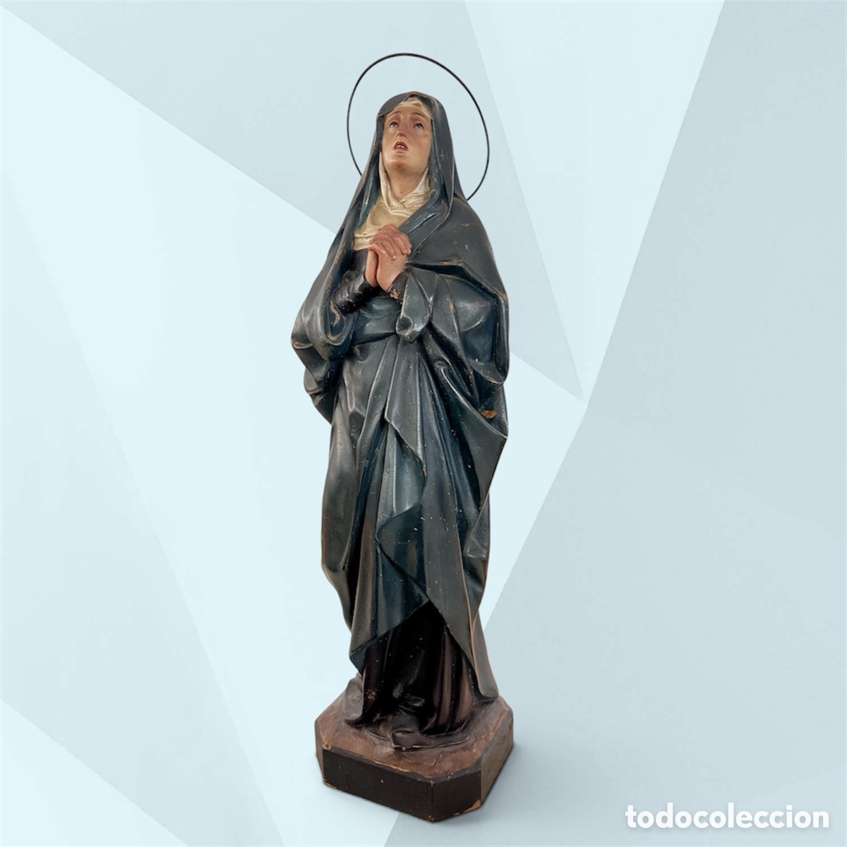 Arte: VIRGEN DOLOROSA &ndash; EL ARTE CRISTIANO, OLOT &ndash; PRINCIPIOS DEL SIGLO XX &ndash; 41 CM