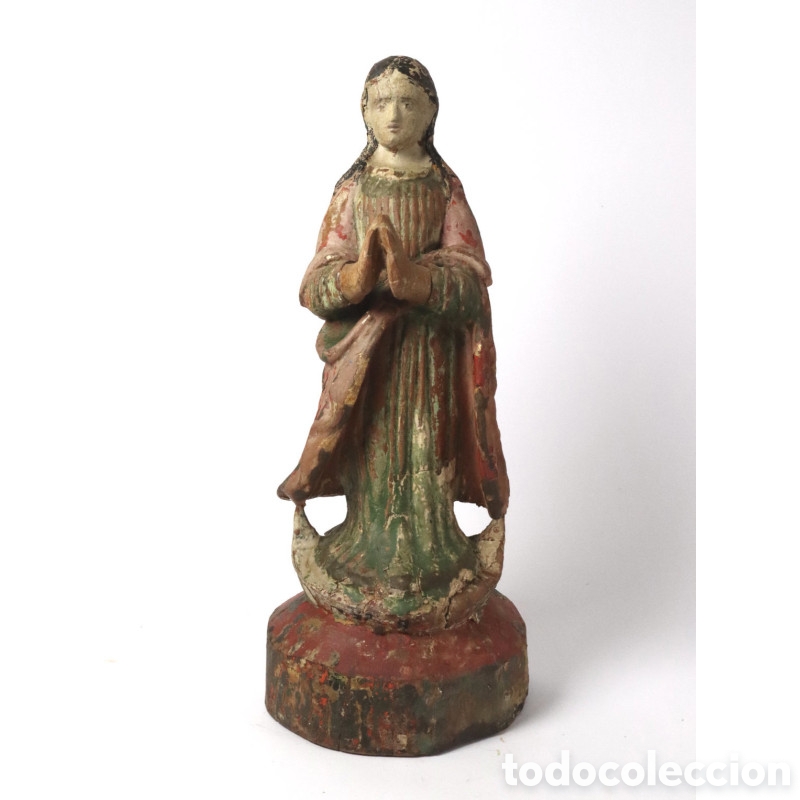 Arte: 18th C. Santos Madonna Figure