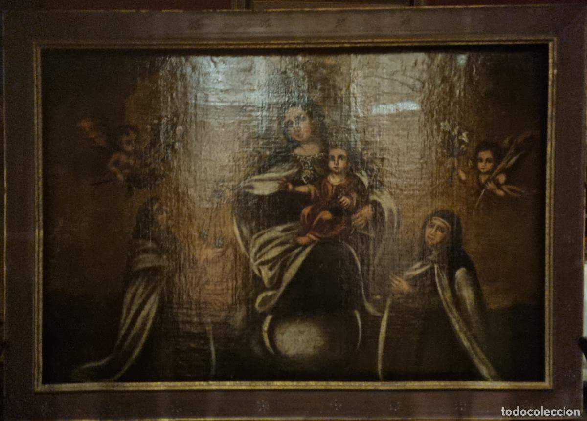 Arte: VIRGEN DEL CARMEN CON SAN JUAN DE LA CRUZ Y SANTA TERESA