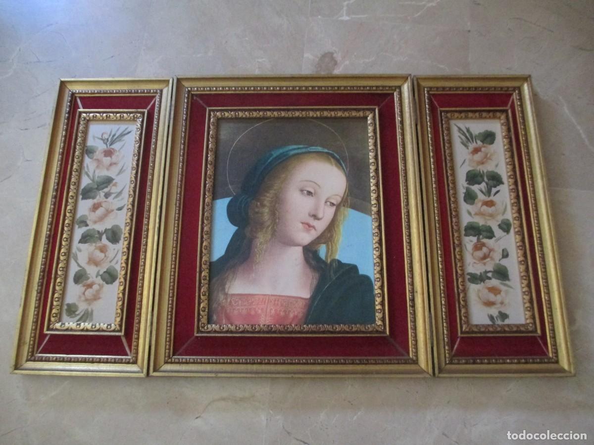 Arte: Triptico religioso de la Virgen