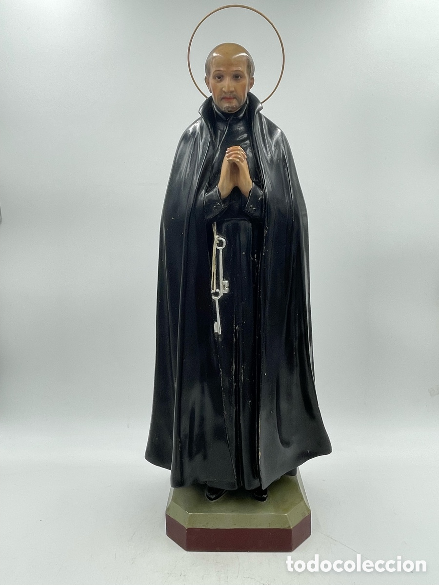 Arte: Escultura religiosa antigua. San Alonso Rodr&iacute;guez. Taller el renacimiento Olot.
