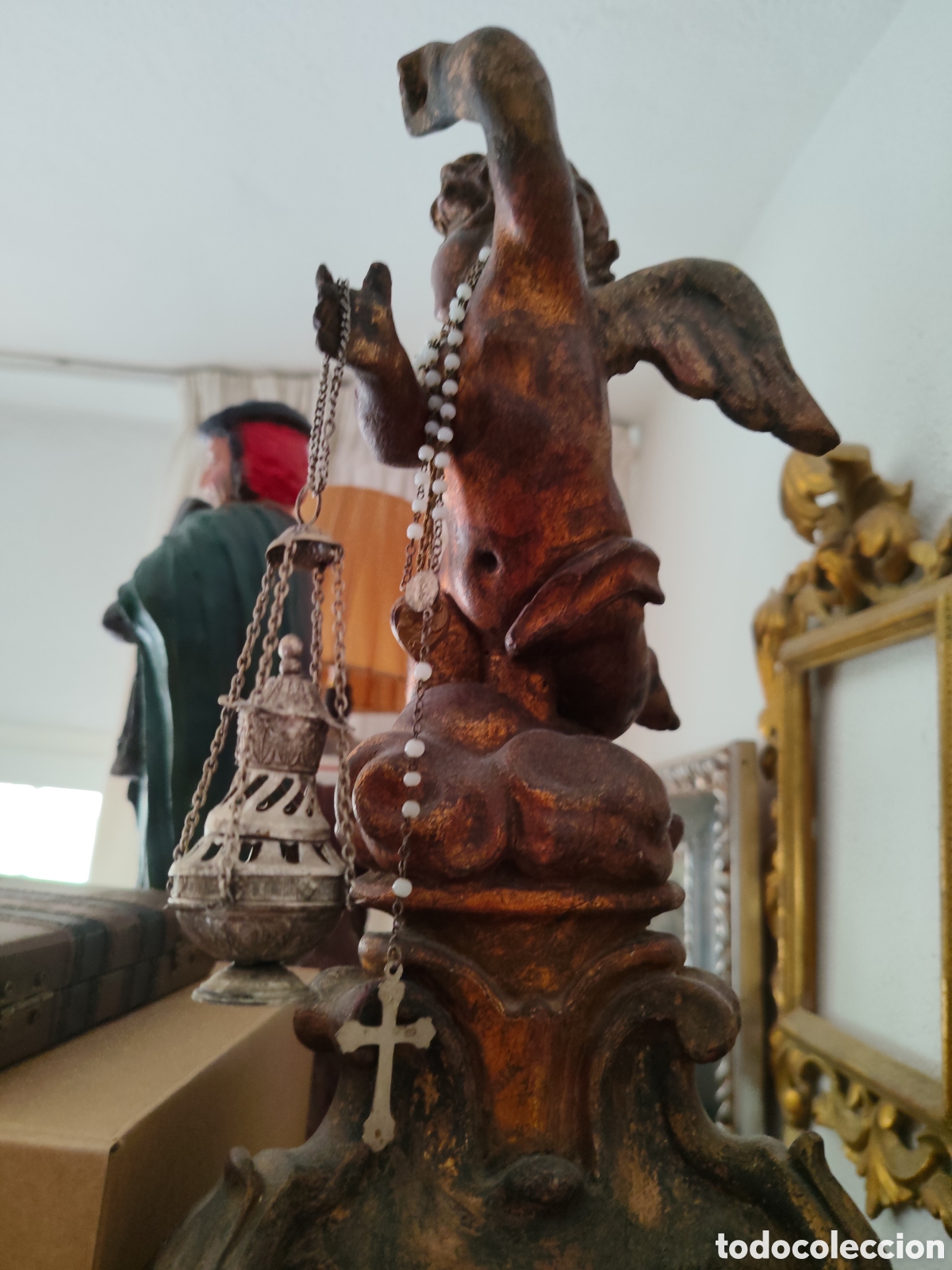 Arte: ANGEL TALLA DE MADERA - Foto 3