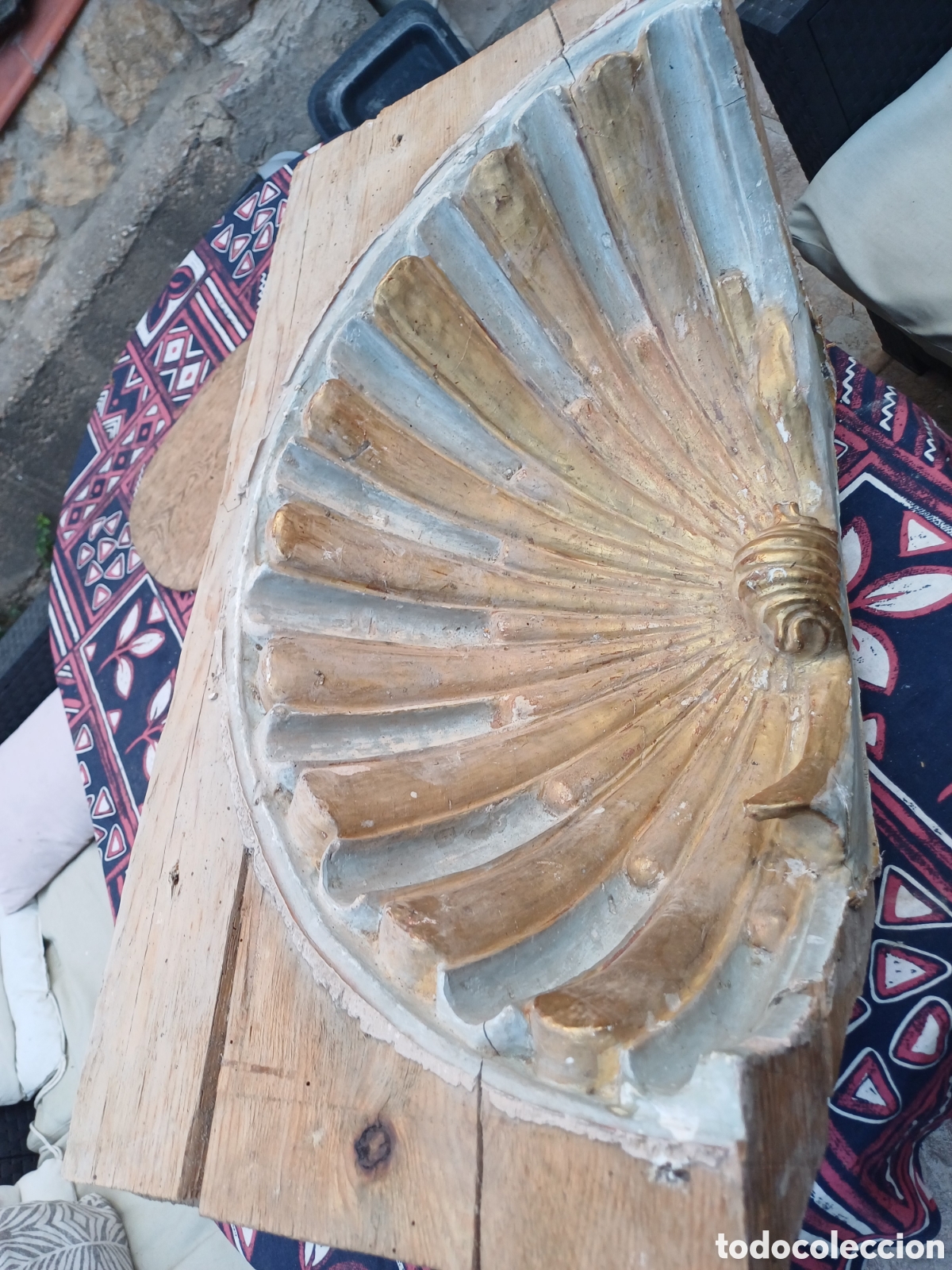 Arte: Concha de madera tallada de retablo - Foto 4