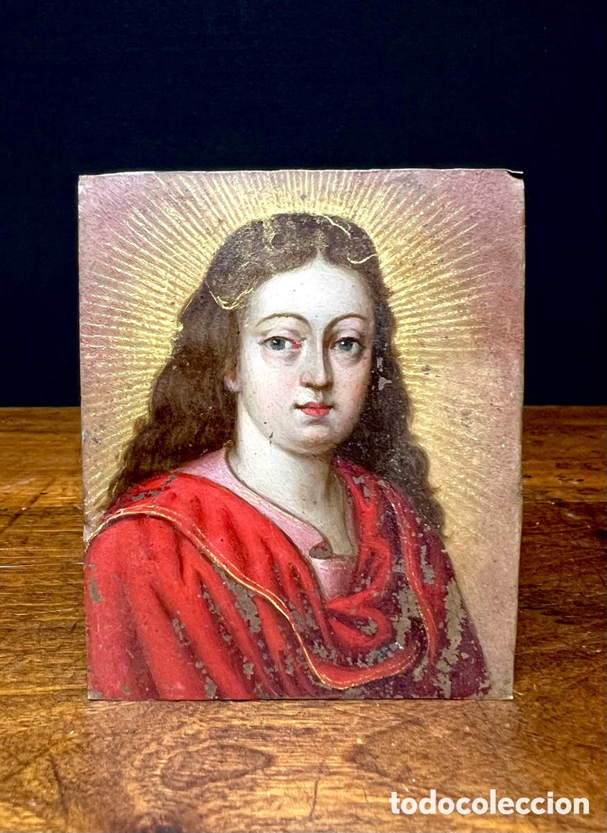 Arte: Salvator Mundi, &oacute;leo sobre cobre. S.XVII