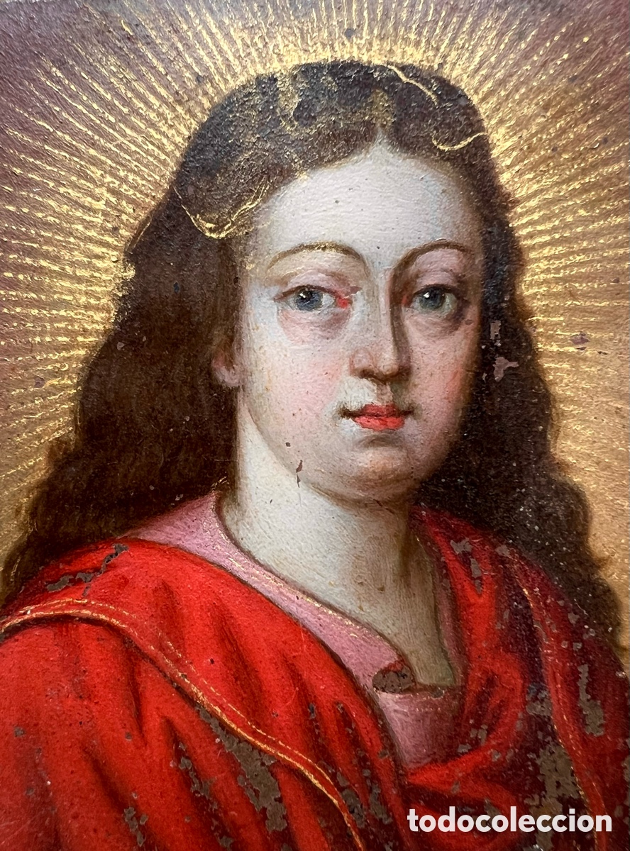 Arte: Salvator Mundi, &oacute;leo sobre cobre. S.XVII
