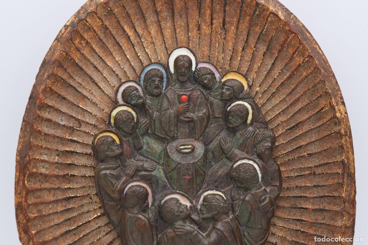 Arte: Relieve de bronce y esmalte - &Uacute;ltima cena - Foto 3