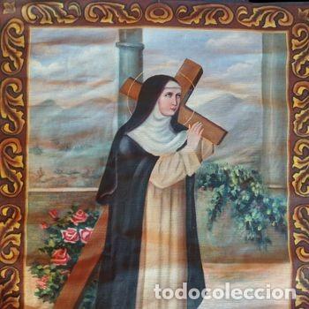 Arte: ANTIGUO TAPIZ DE SANTA ROSA DE LIMA