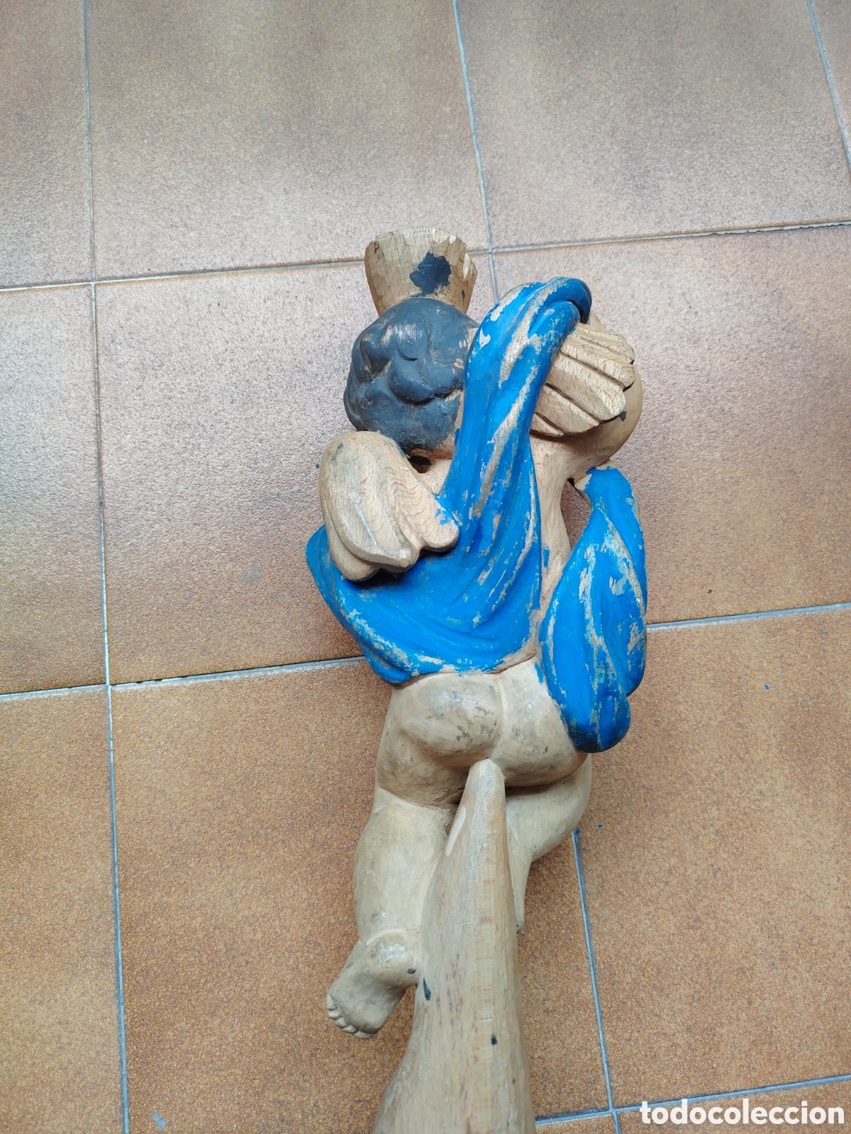 Arte: ANTIGUA TALLA DE QUERUB&Iacute;N - Foto 6