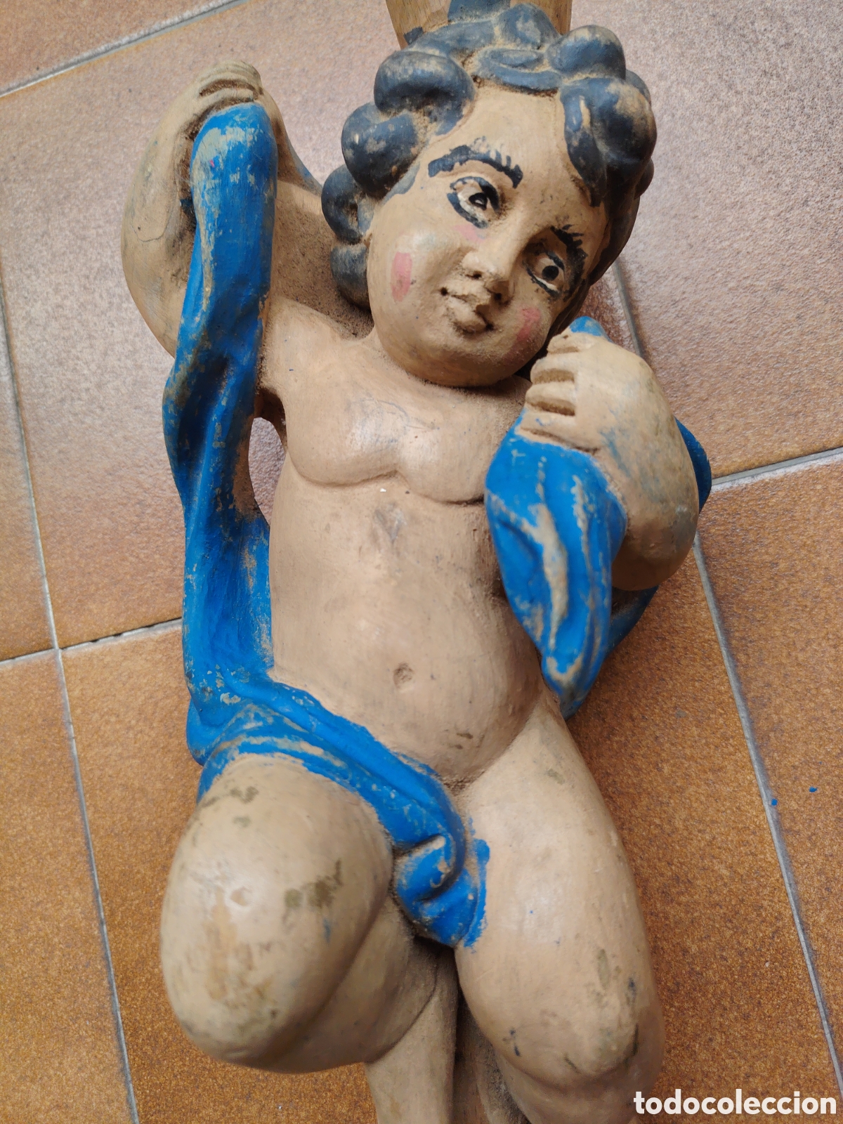 Arte: ANTIGUA TALLA DE QUERUB&Iacute;N - Foto 9