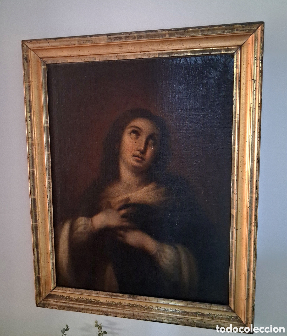 Arte: Maria Magdalena, &oacute;leo enmarcado