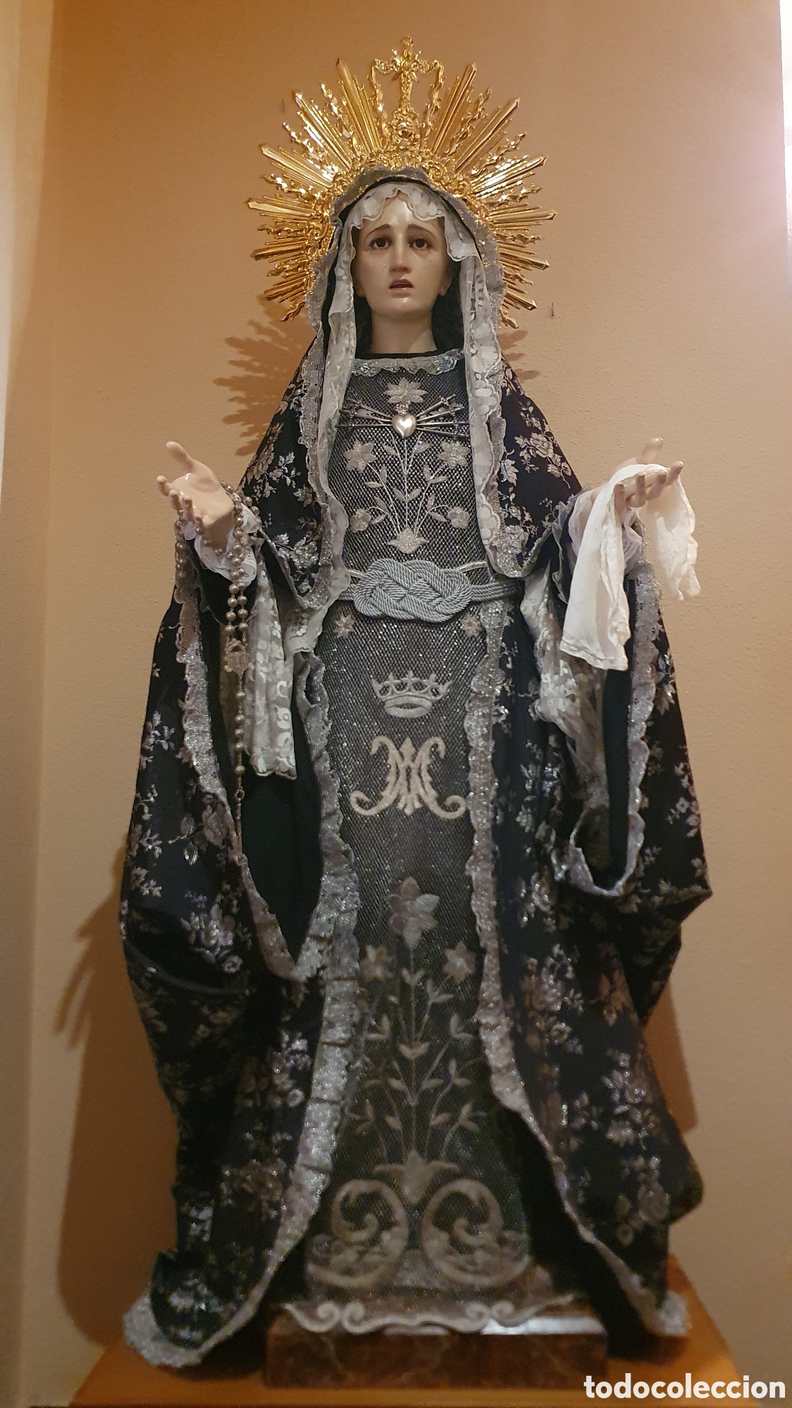 Arte: Virgen Dolorosa de Vestir - Foto 3