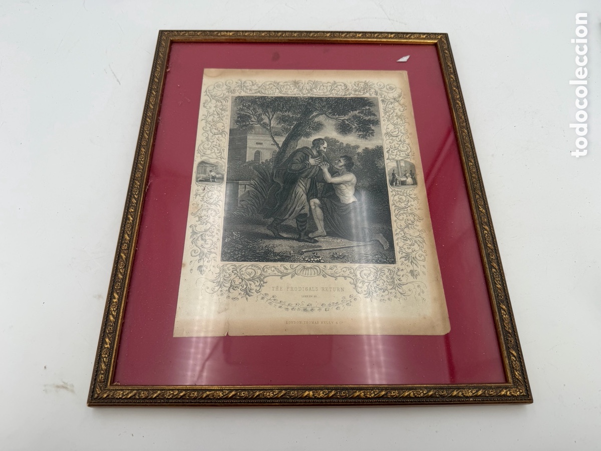 Arte: Antiguo Grabado Religioso - Foto 5
