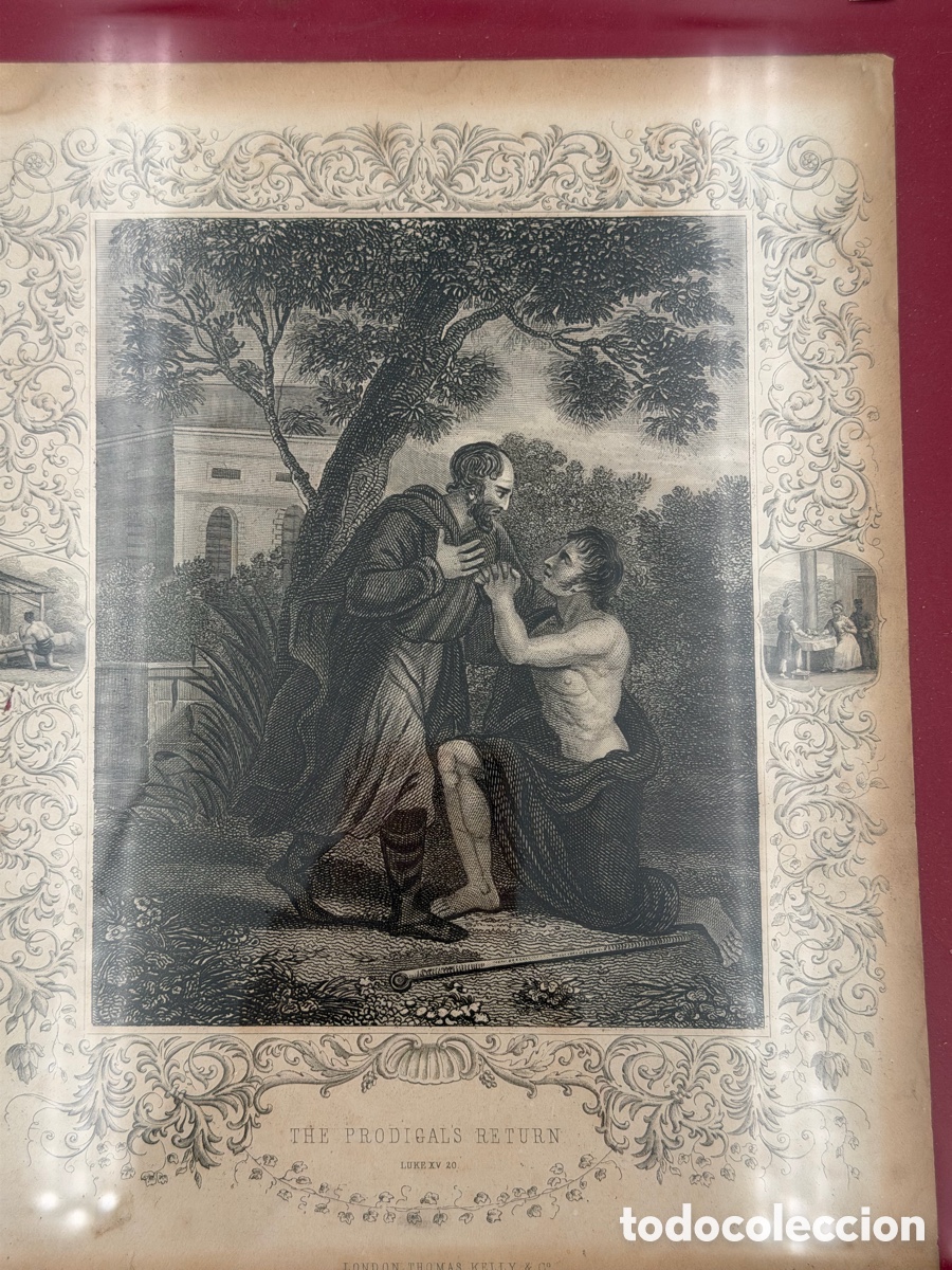 Arte: Antiguo Grabado Religioso - Foto 6