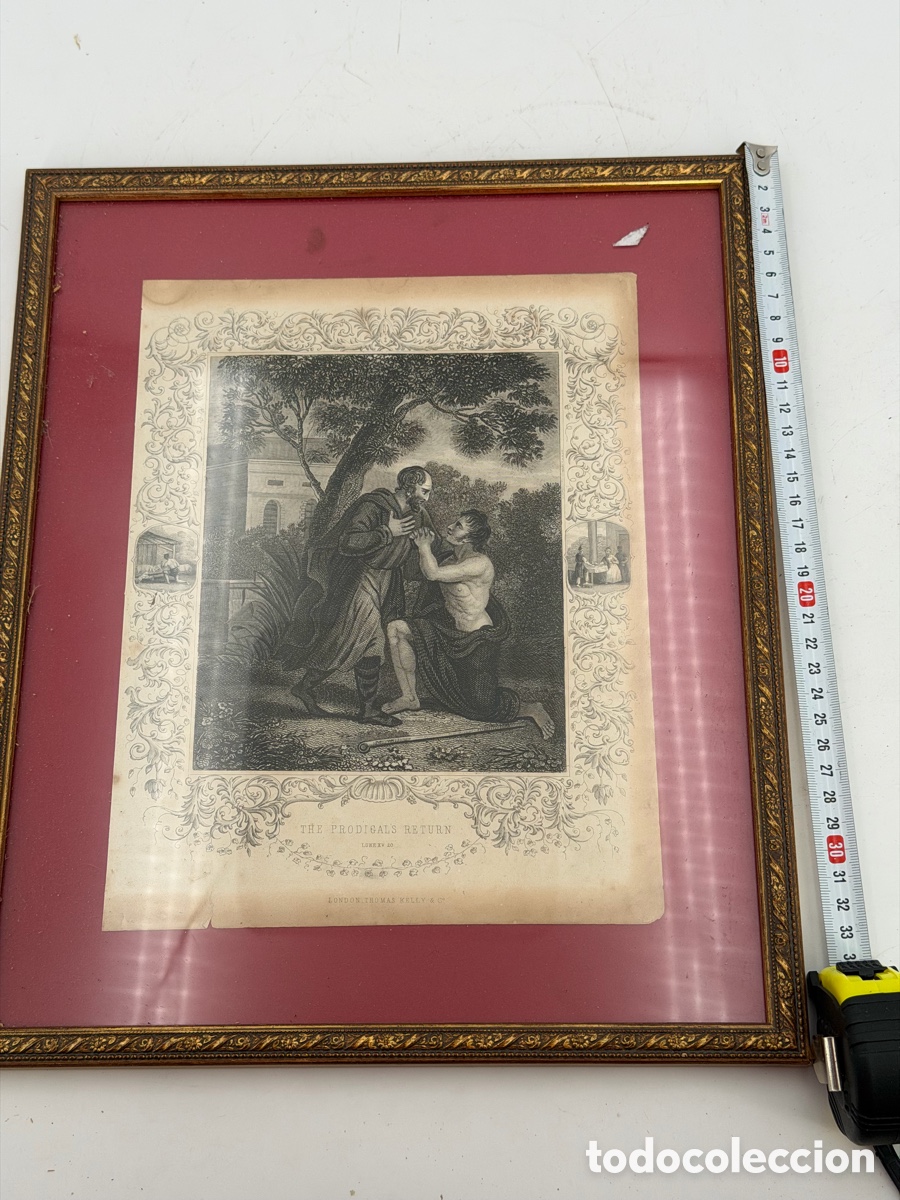 Arte: Antiguo Grabado Religioso - Foto 7