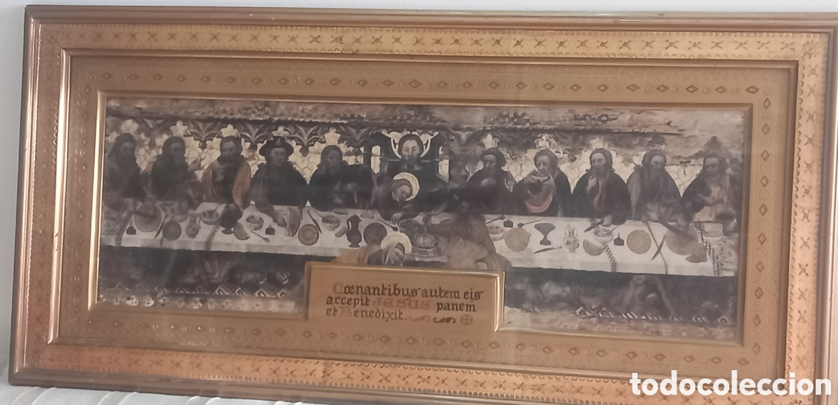 Arte: ICONO TABLA G&Oacute;TICO CATAL&Aacute;N. LA SANTA CENA. S.XV.