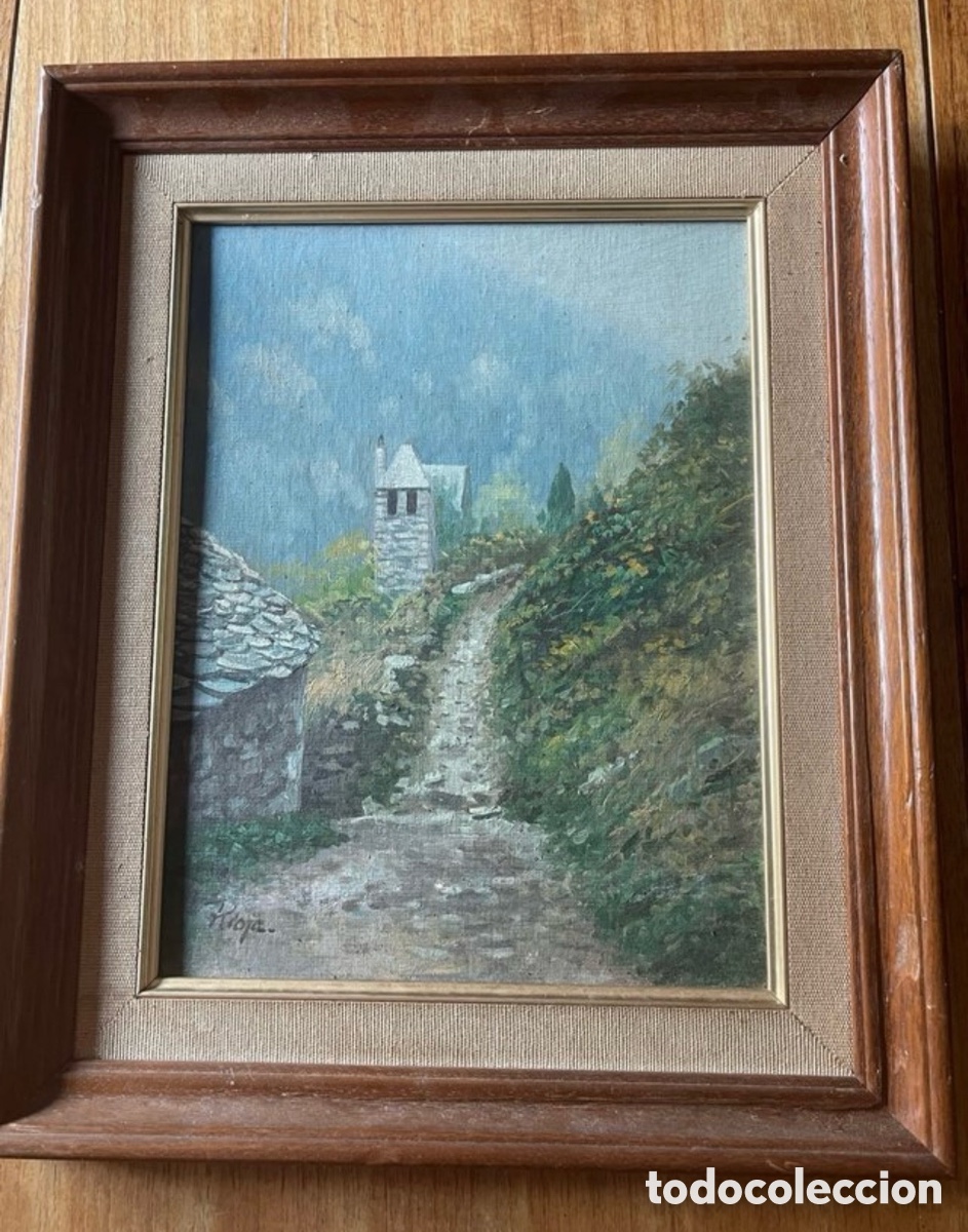 Arte: Precioso cuadro Pintura paisaje firma el gran maestro: Rioja