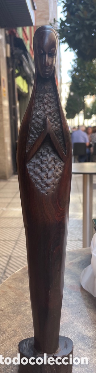 Arte: Virgen africana de madera - Foto 2