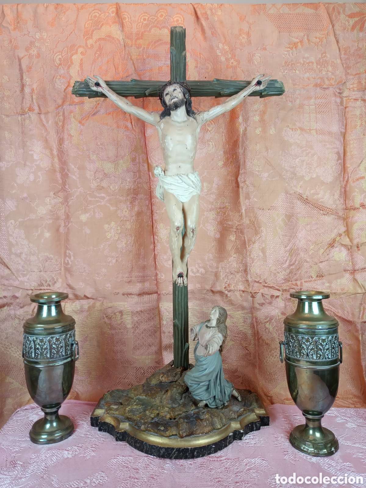 Arte: Antiguo Calvario Esc. Andaluza S.XVII-XVIII 90 CMS