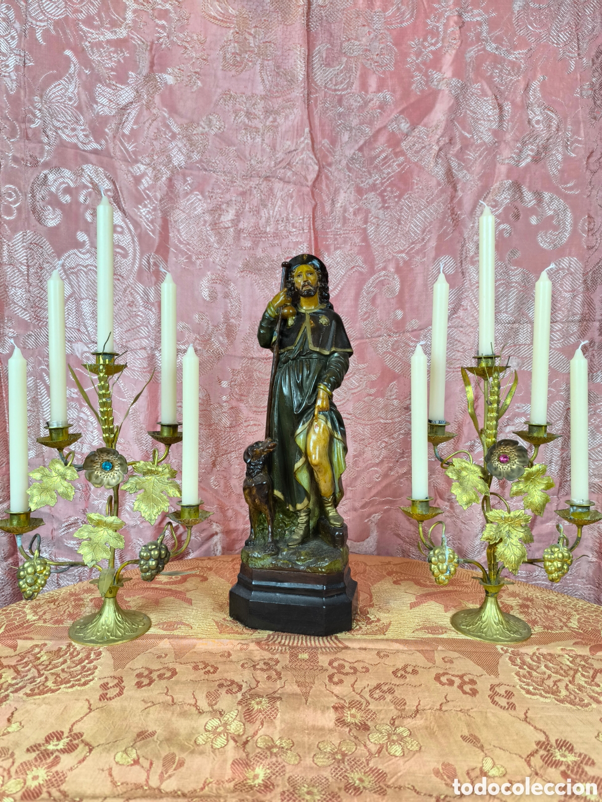 Arte: Antiguo San Roque, 50 CMS. Talleres Olot, S. XIX.