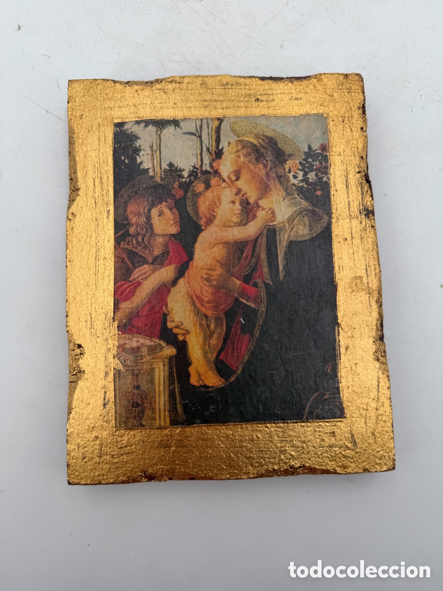 Arte: Antiguo Icono Religioso - Foto 3