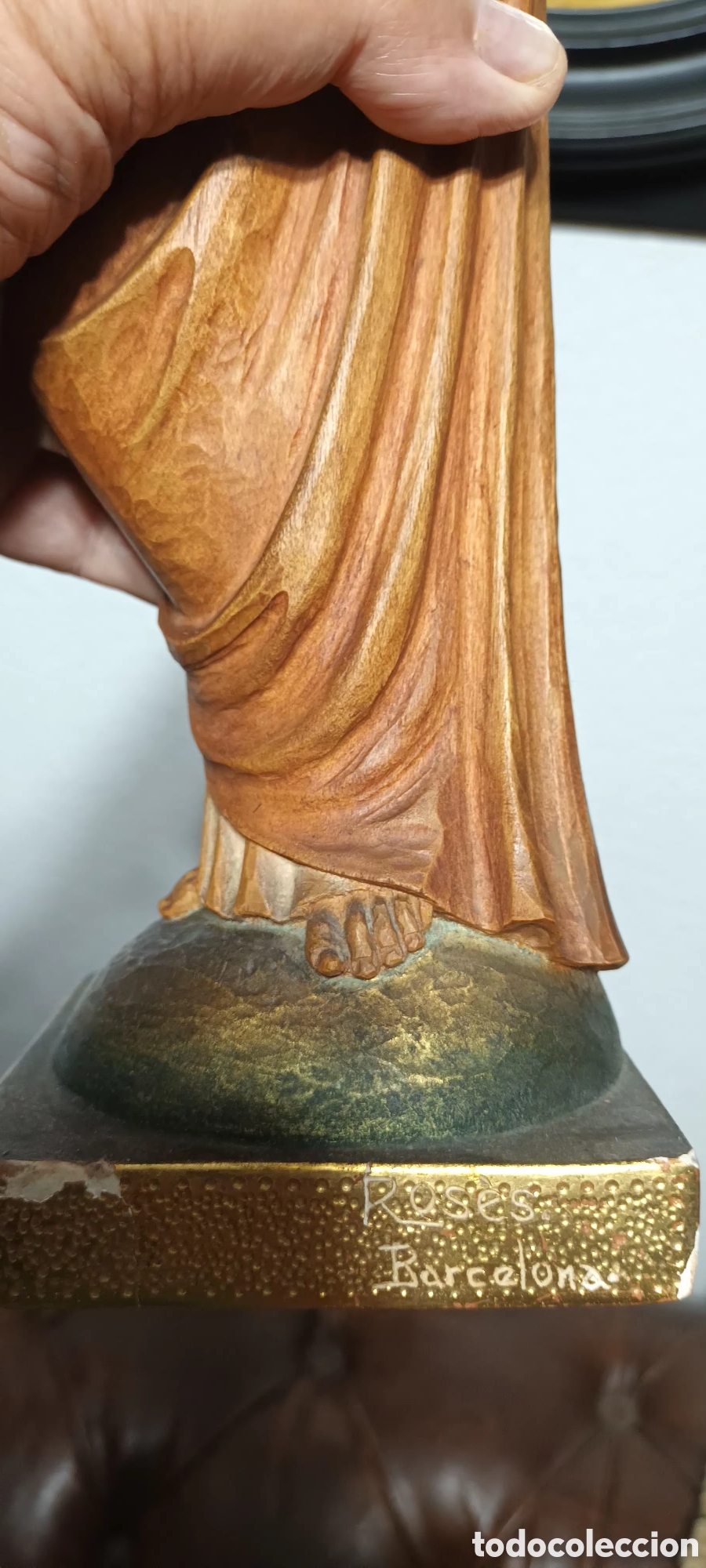 Arte: Talla en madera Sagrado Corazon - Foto 3