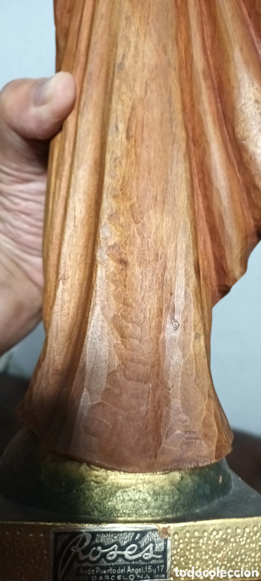 Arte: Talla en madera Sagrado Corazon - Foto 4