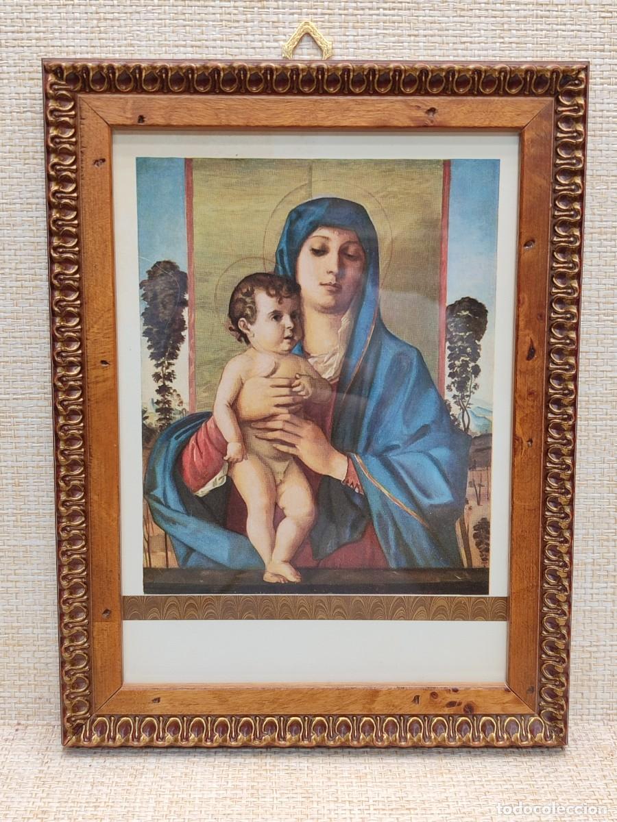 Arte: Virgen con Ni&ntilde;o de Bellini. Masterpieces in colour 1910. Plate I. Cuadro