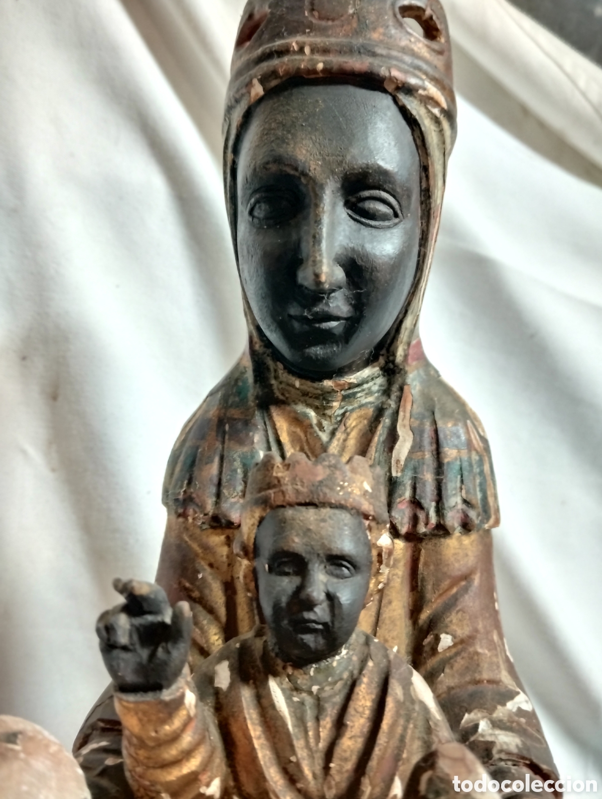 Arte: TALLA DE LA VIRGEN DE MONTSERRAT - Foto 6