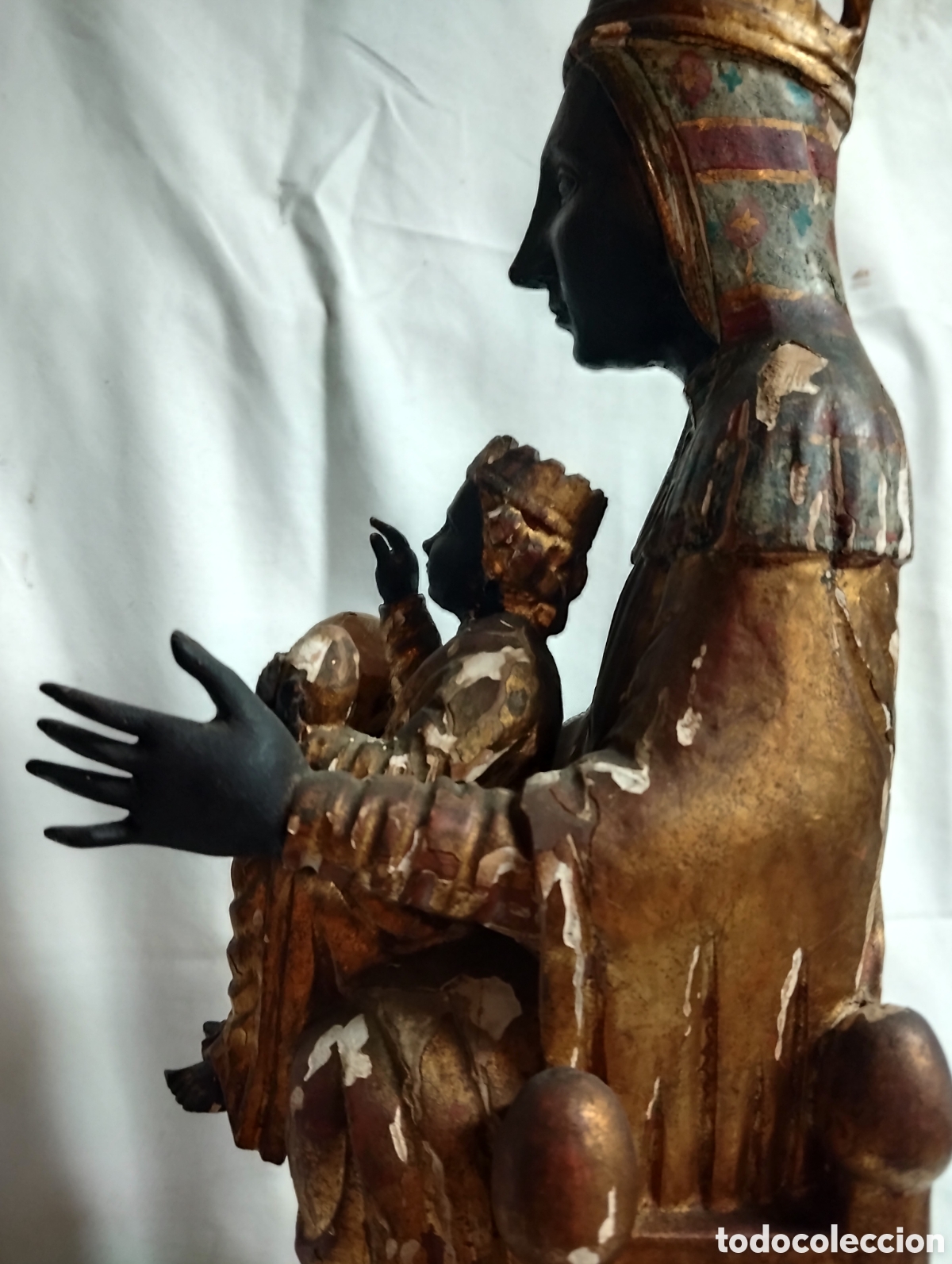 Arte: TALLA DE LA VIRGEN DE MONTSERRAT - Foto 8