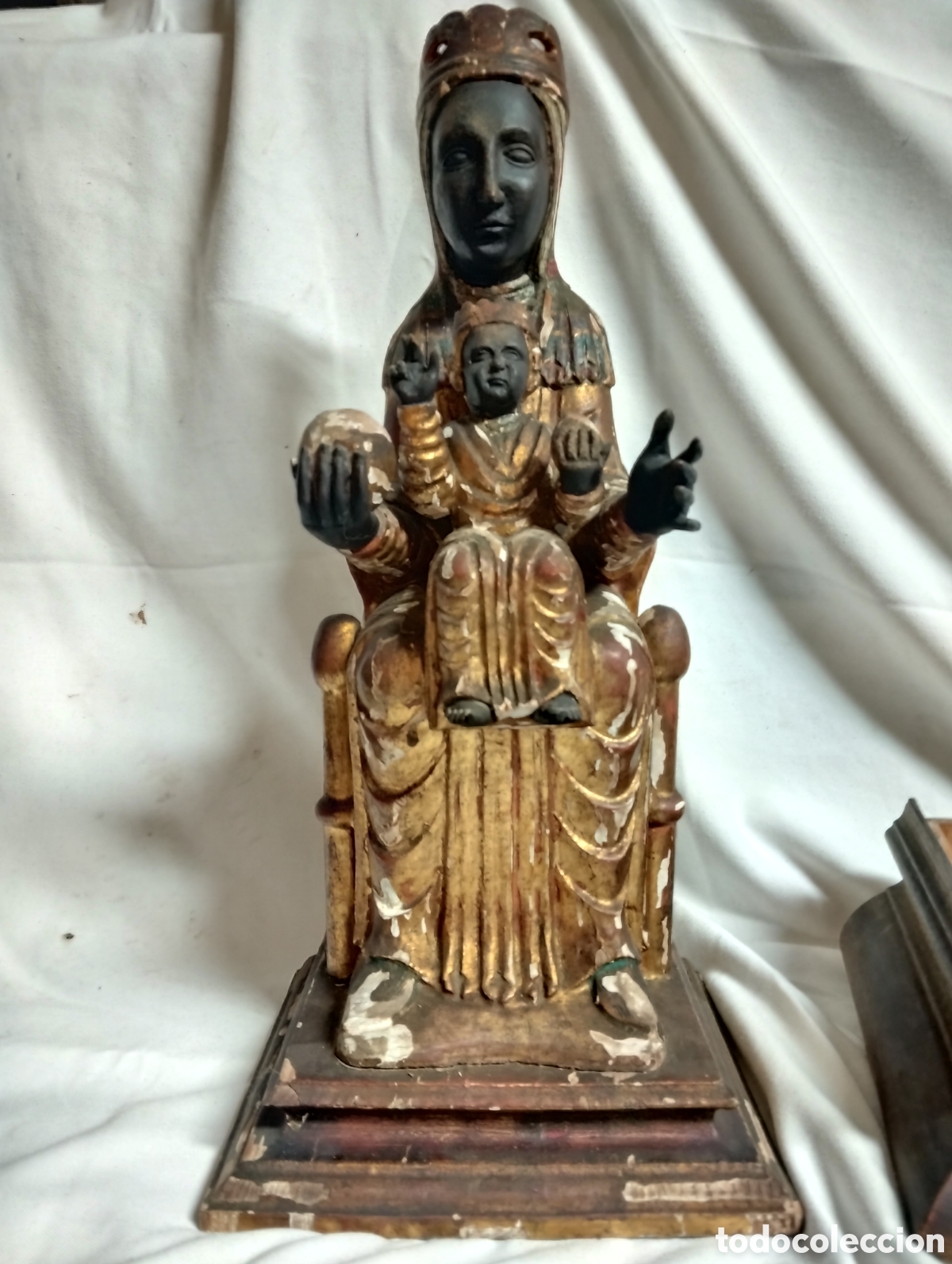 Arte: TALLA DE LA VIRGEN DE MONTSERRAT - Foto 10