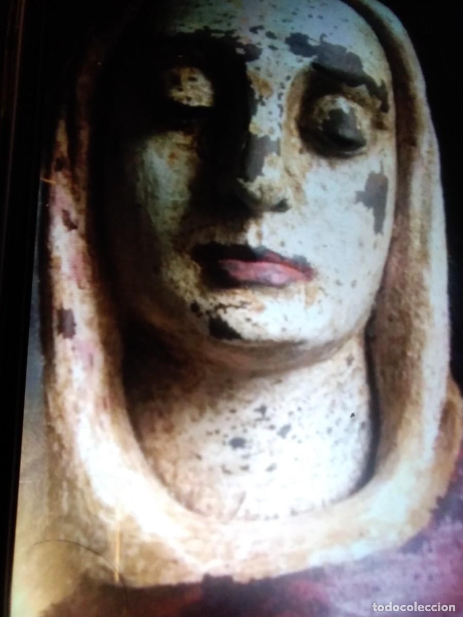 Art: Virgen dolorosa madera estuco xvii