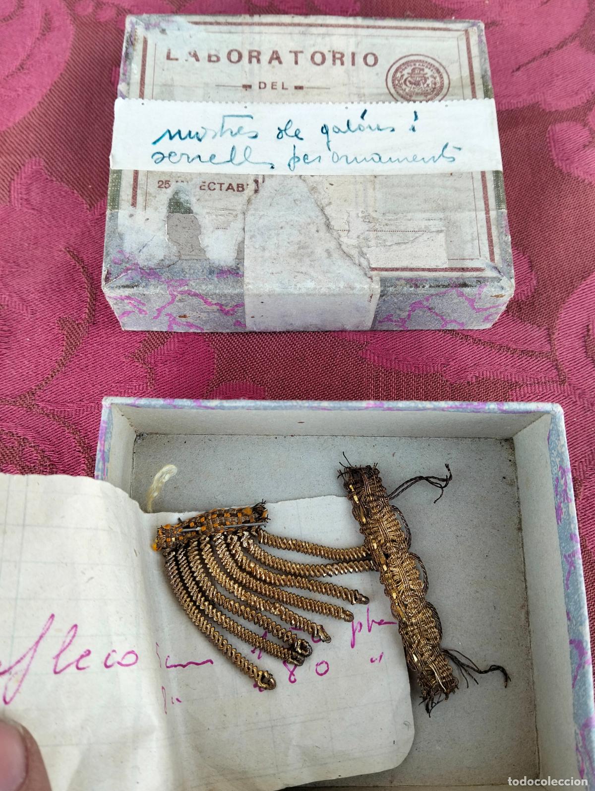 Arte: Flecos de recambio repuesto para figura santo talla dorados ropa sxix