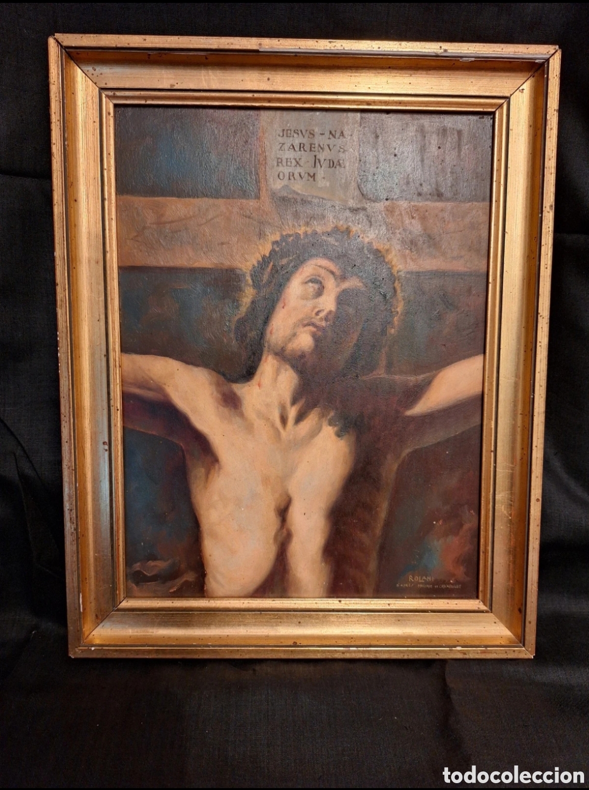 Arte: &Oacute;leo antiguo Jesucristo Siglo XIX