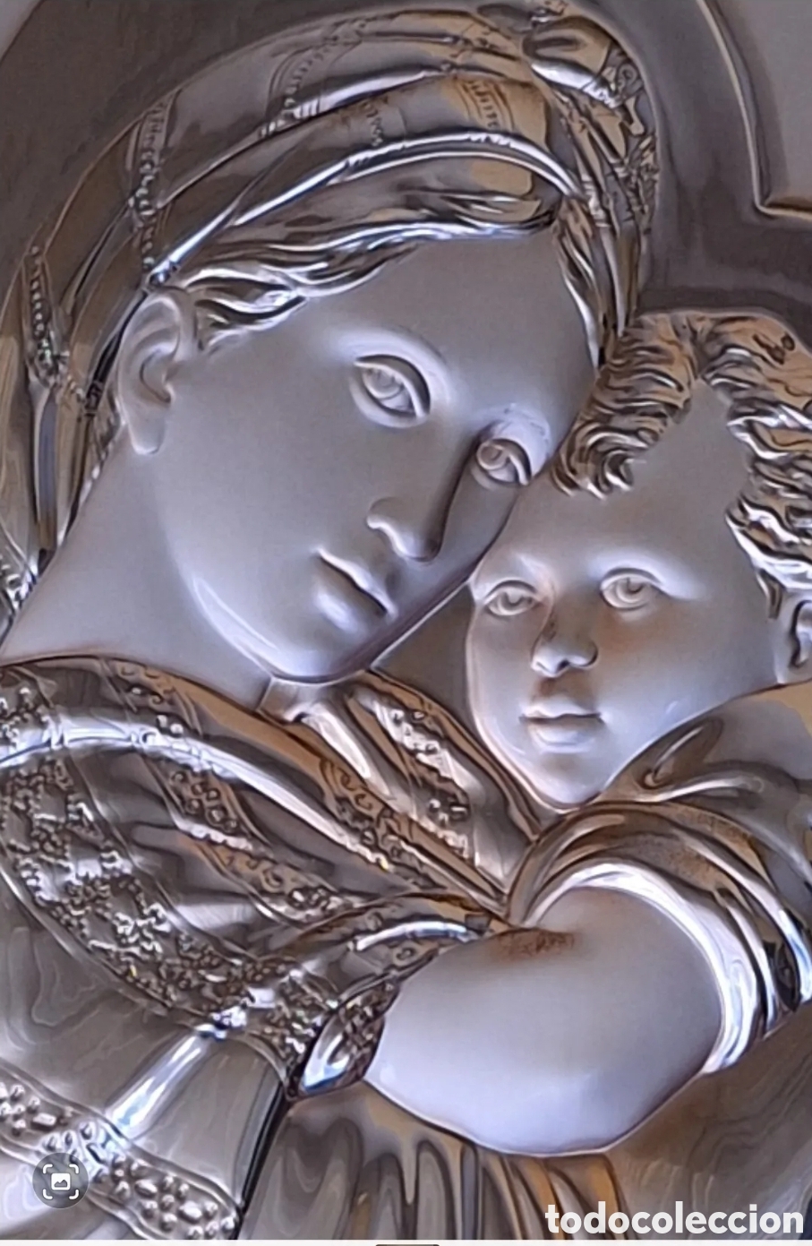 Arte: Virgen con Ni&ntilde;o Jes&uacute;s de plata