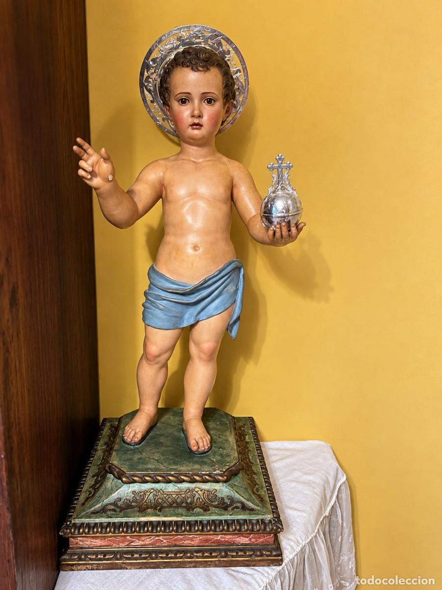 Arte: Ni&ntilde;o Jes&uacute;s bendiciendo con orbe