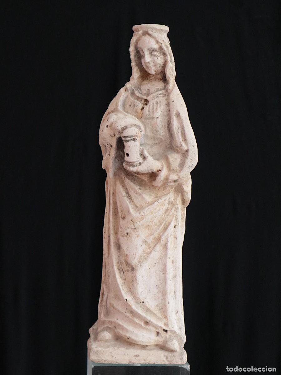 Arte: Mar&iacute;a Magdalena. Escultura de piedra caliza del siglo XV. Mide 35 cm de altura.