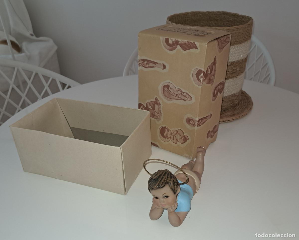 Arte: NI&Ntilde;O JES&Uacute;S - EN SU CAJA - FIGURA RELIGIOSA - ARTESANIA EN ESCAYOLA