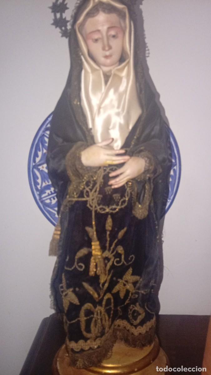 Arte: Religi&oacute;n Estatua virgen dolorosa