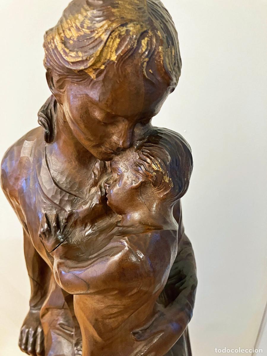 Arte: Talla de la Virgen en madera maciza &rdquo;Maternidad&rdquo; - Foto 2