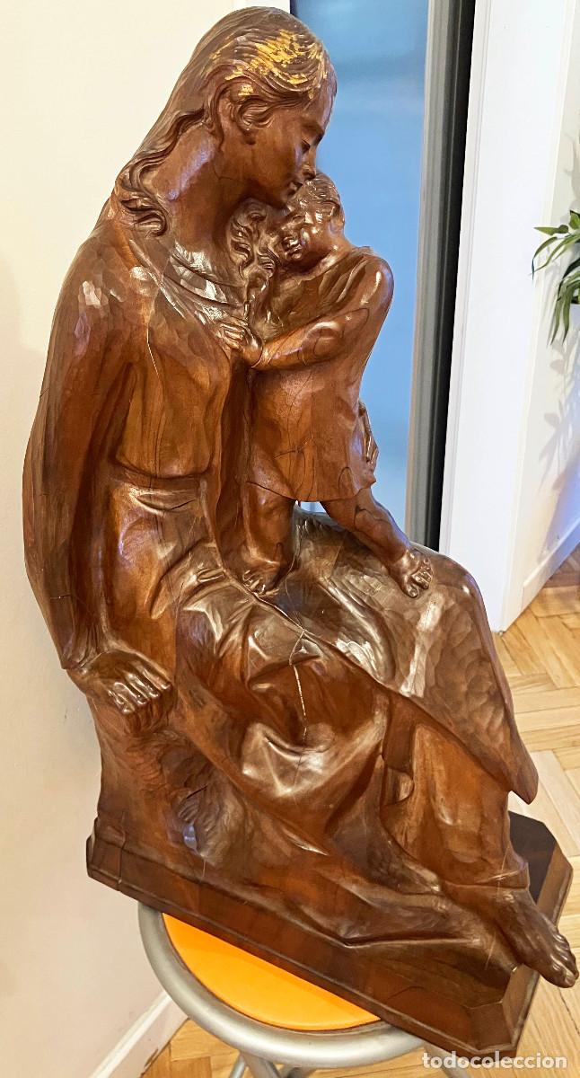 Arte: Talla de la Virgen en madera maciza &rdquo;Maternidad&rdquo; - Foto 3